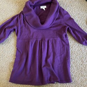 Womens
Purple The Loft Cowl Neck Sweater